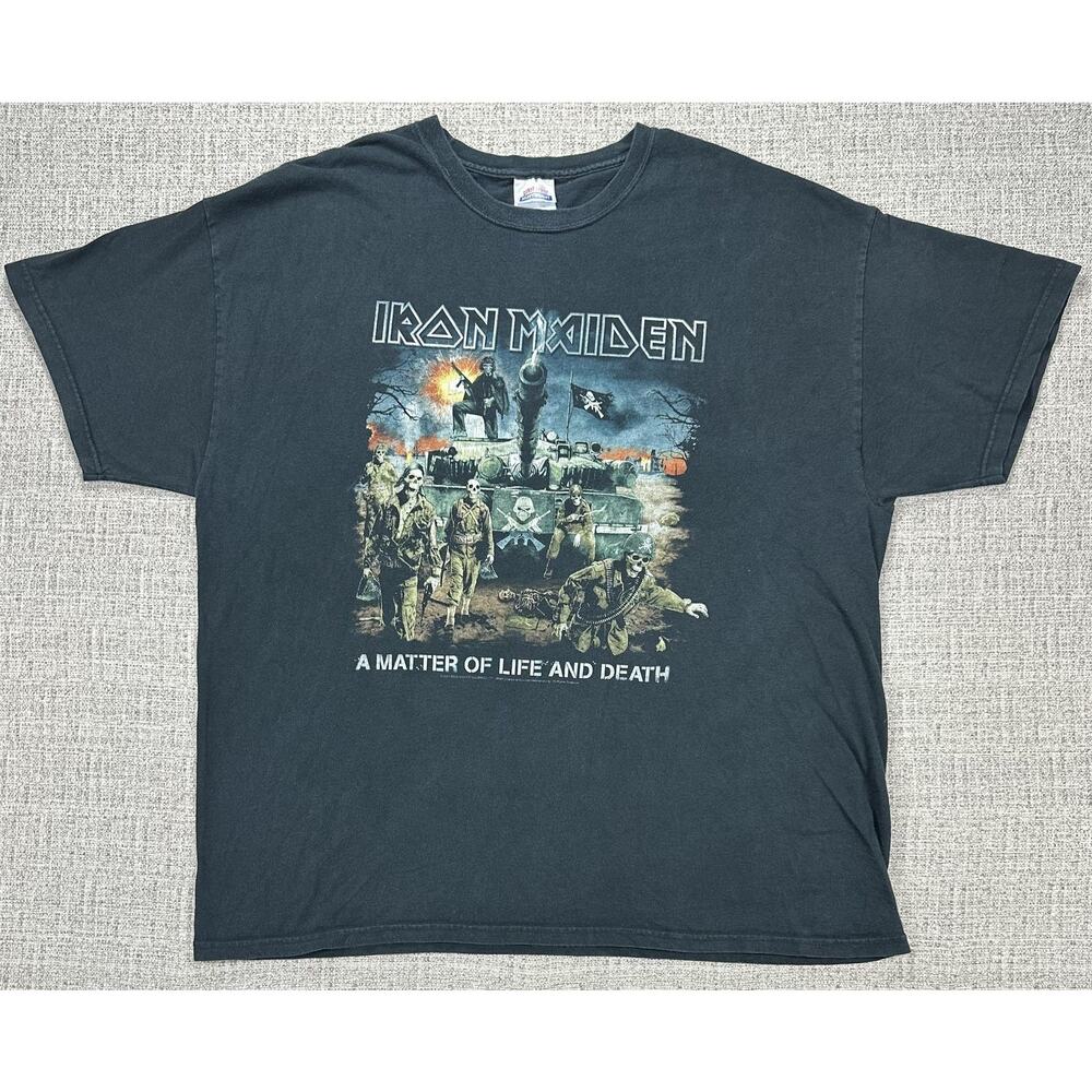 Vintage Iron Maiden Shirt Mens 2XL A Matter Of Life And Death World Tour 2006